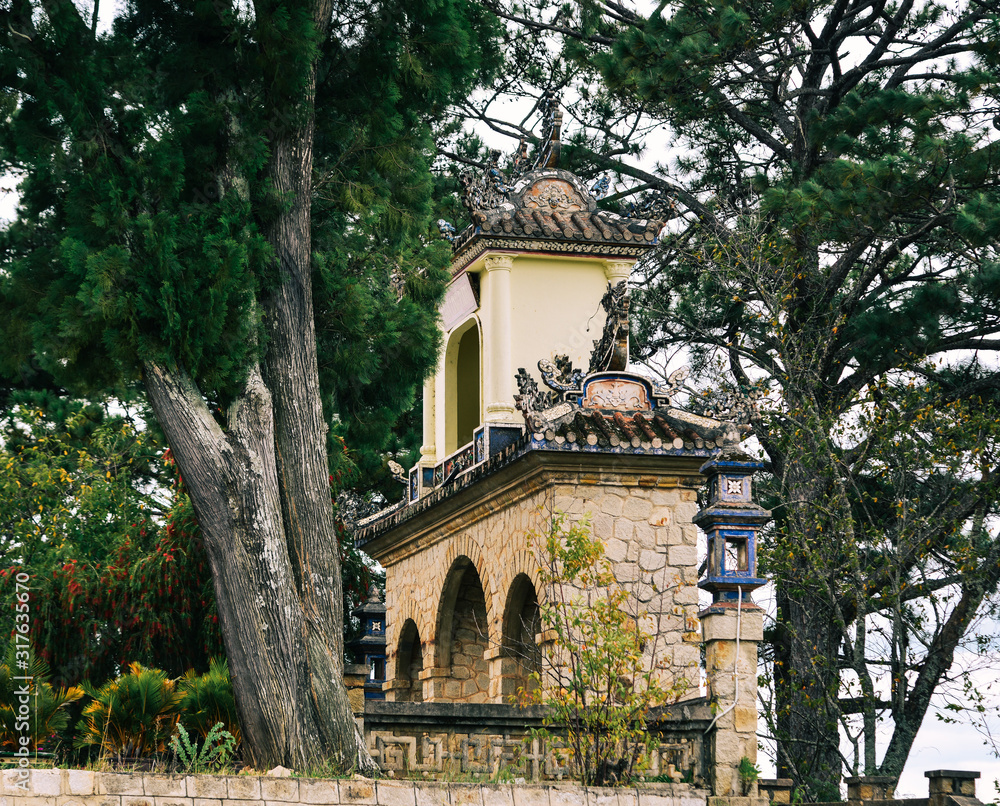 Ancient gate of Buddhist pagoda