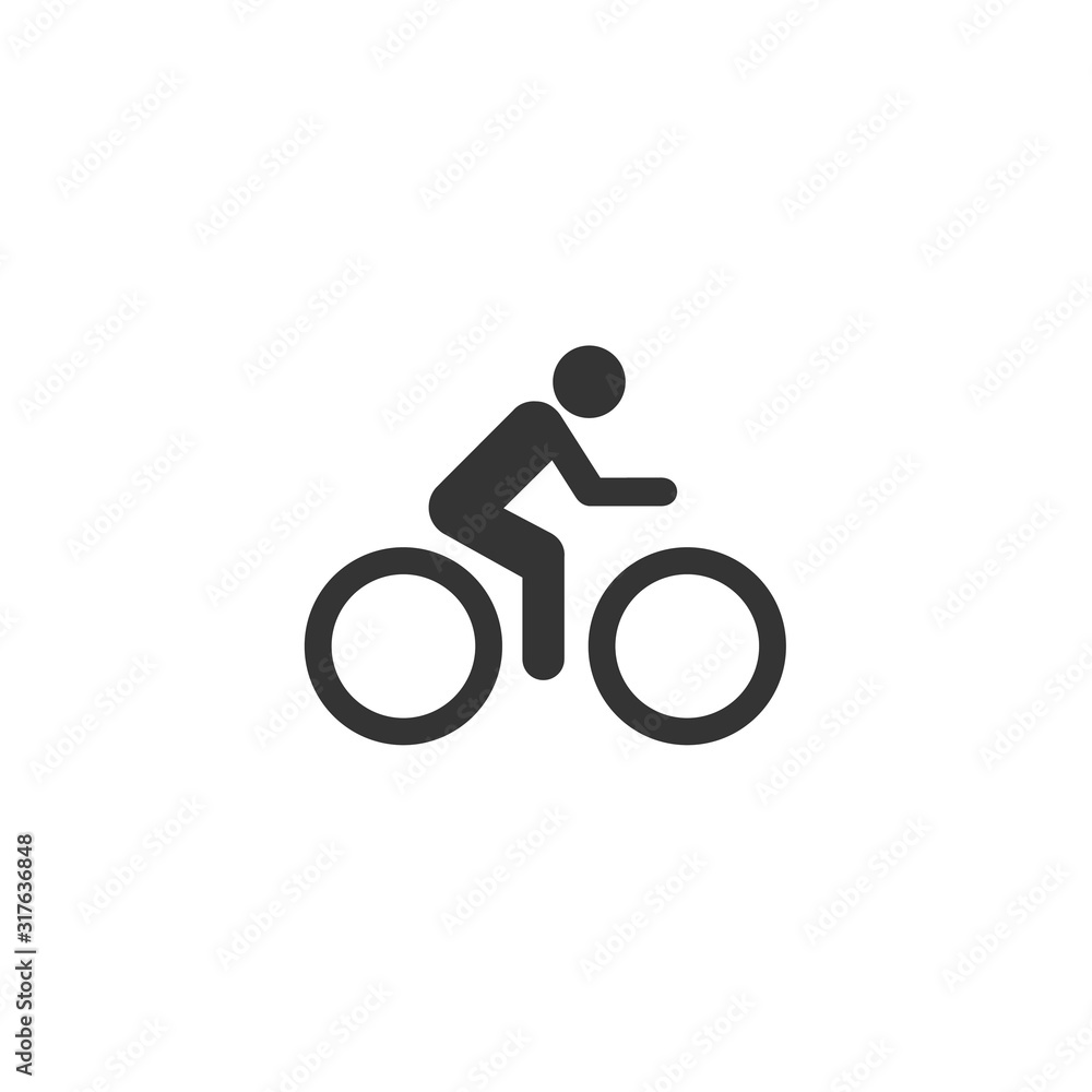 Fototapeta cycling icon vector for website and graphic design