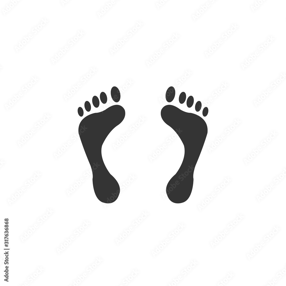 feet icon vector for website and graphic design feet icon vector for website and graphic design