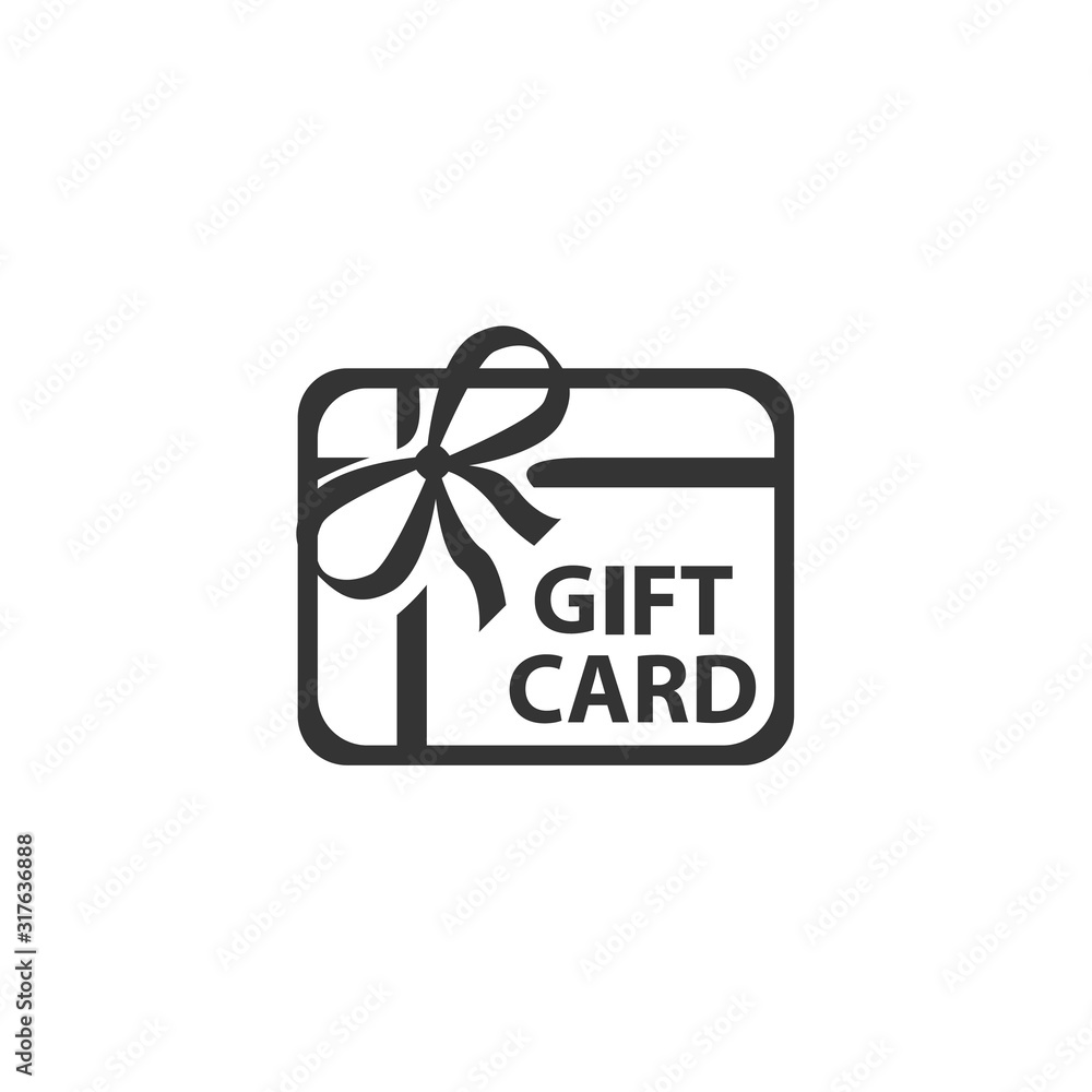 gift card icon vector for website and graphic design gift card icon vector for website and graphic design