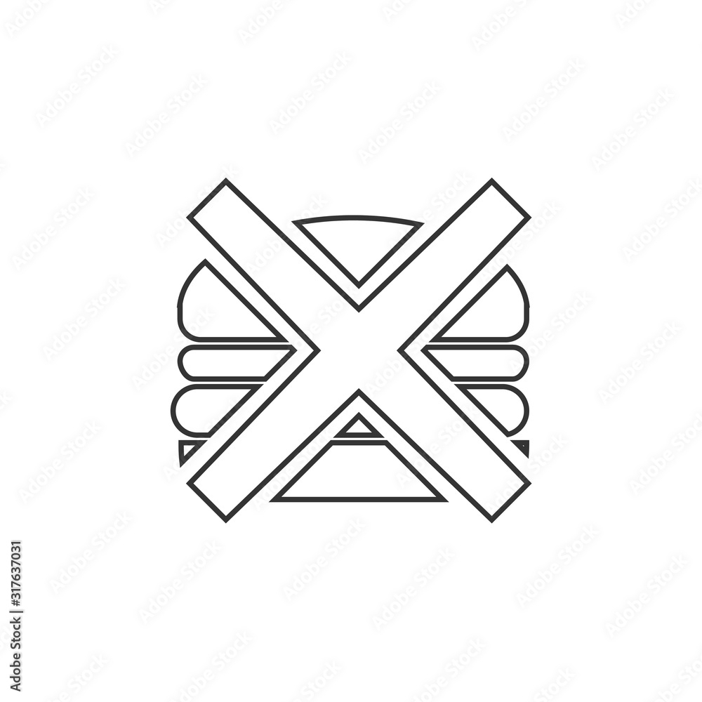 no burger icon vector for website and graphic design no burger icon vector for website and graphic design
