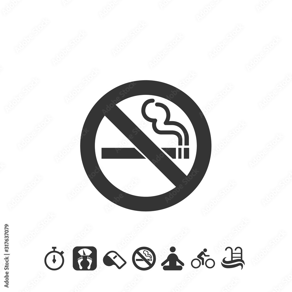 no smoking icon vector for website and graphic design no smoking icon vector for website and graphic design