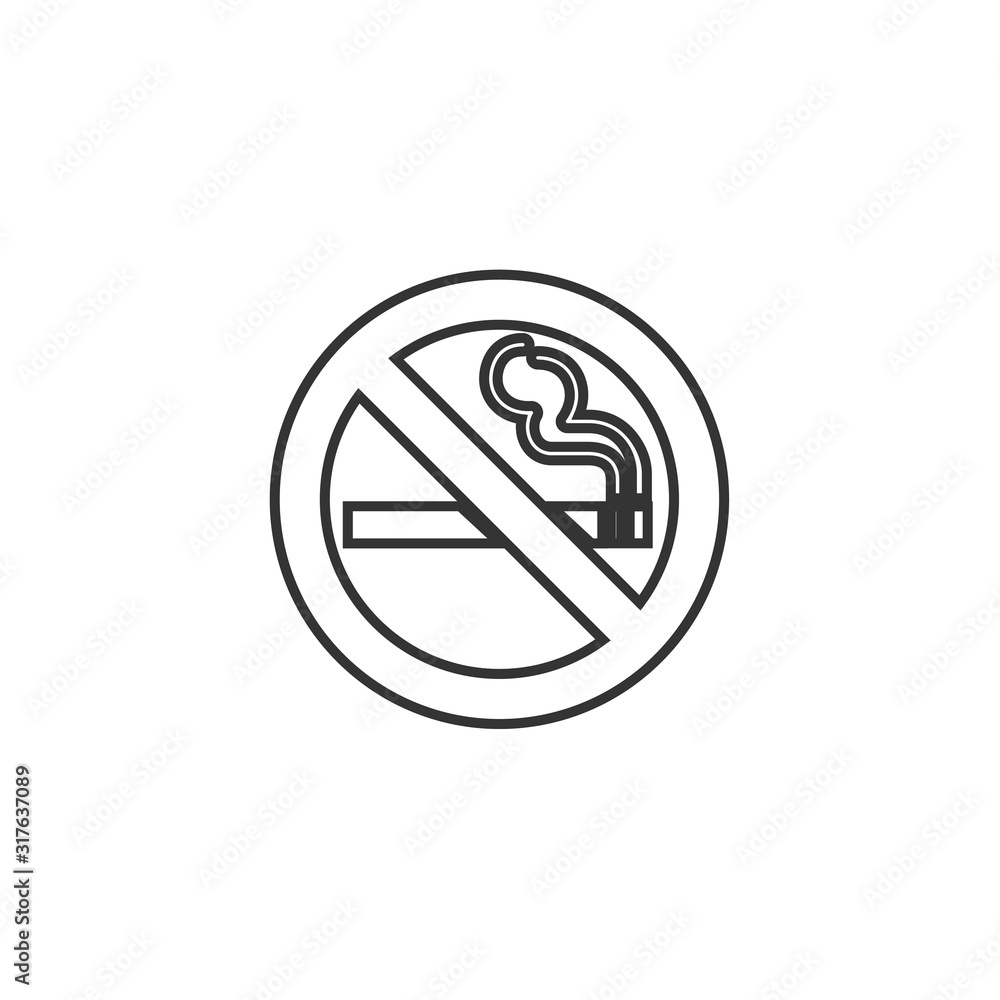 no smoking icon vector for website and graphic design no smoking icon vector for website and graphic design
