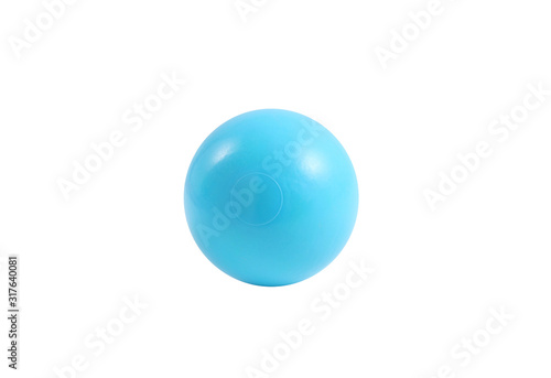 miniature plastic ball toy isolated on white background, Small ball for kid