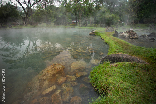 Hot spring, Lampang Province, Thailand.