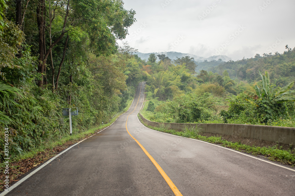 Fototapeta premium Road in the mountain.