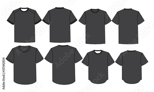 t-shirts pack black and white drawing file