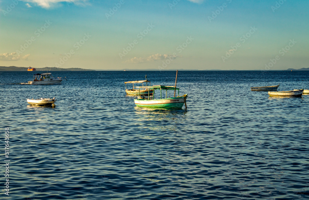 Fototapeta premium boat on the beach