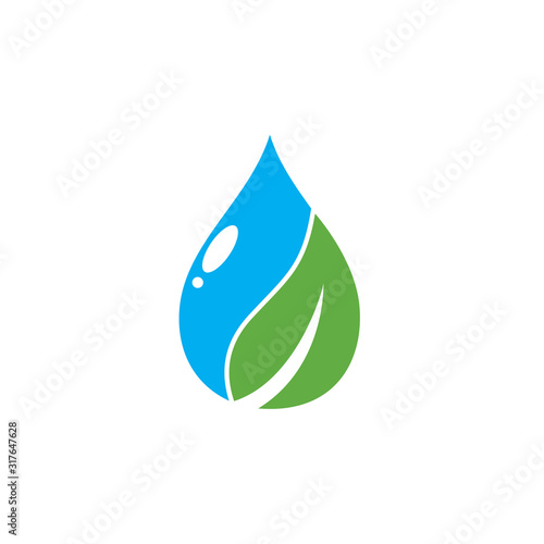 Water drop Logo Template vector illustration