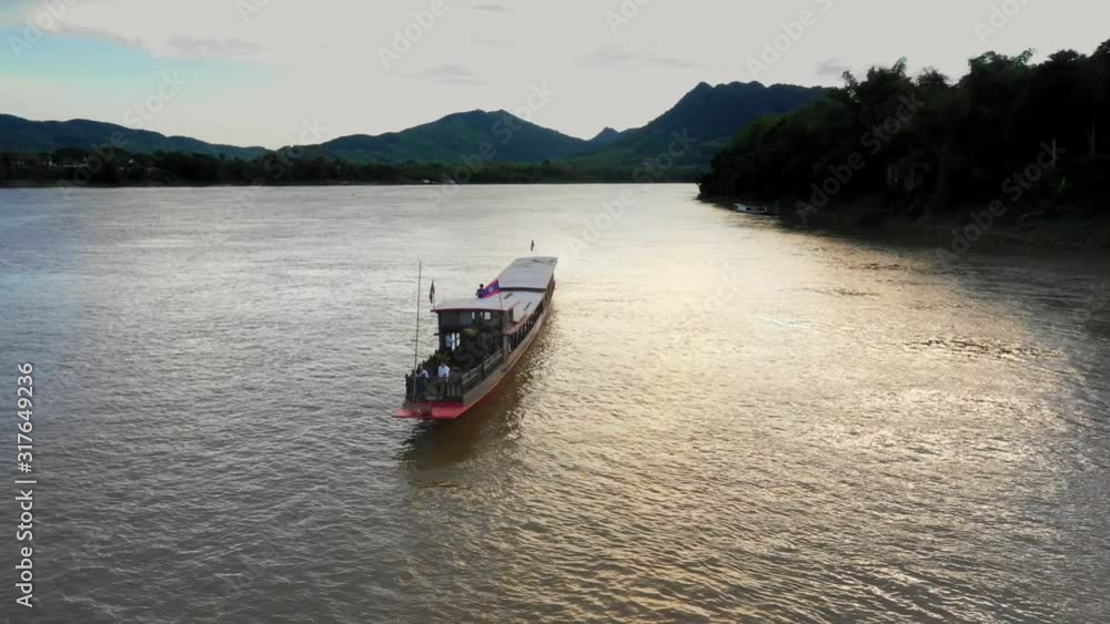 A Boat Ride On The Mekong River In Laos A Boat Ride On The Mekong River In Laos