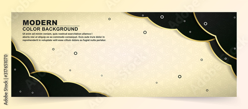 Collection of geometric set banner background 