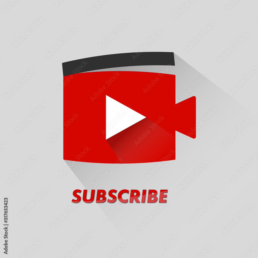 Illustration vector: Video channel subscribe for streamer Illustration vector: Video channel subscribe for streamer