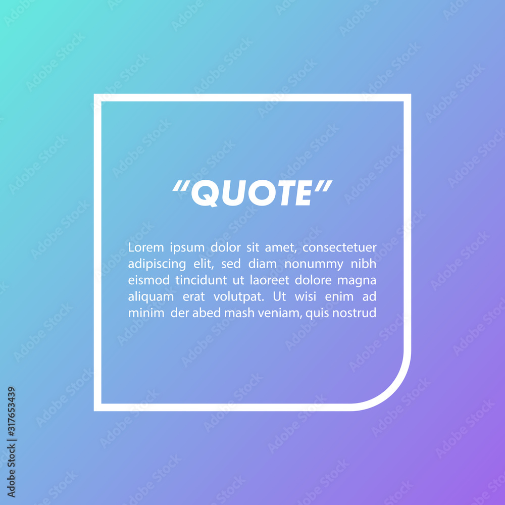 Illustration Vector: typography design. Remark quote text box poster template concept. blank empty frame citation. Quotation paragraph symbol icon. double bracket comma mark. bubble dialogue banner Illustration Vector: typography design. Remark quote text box poster template concept. blank empty frame citation. Quotation paragraph symbol icon. double bracket comma mark. bubble dialogue banner