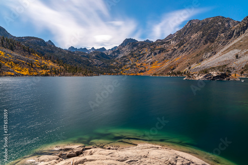 Long Exposure of Sunny Lake Sabrina Near Bishop California photo