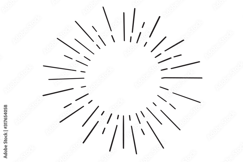 Fototapeta premium Vintage sunburst