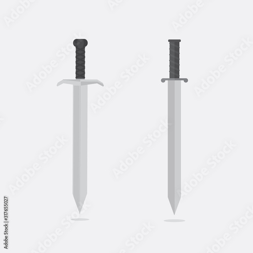 Sword Illustration. Simple sword icon. Sword vector icon