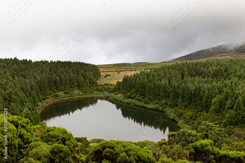 Wide angle view of Lagoa Seca photo