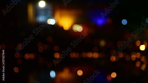The sparkling night bokeh that moved beautifully