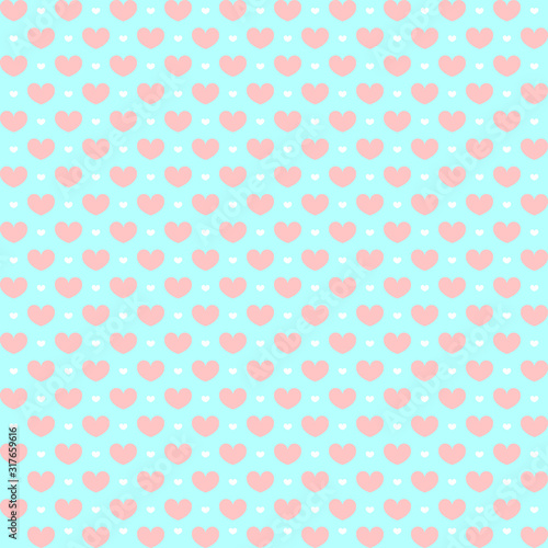 Hearts pattern. Valentine day design. Vector.