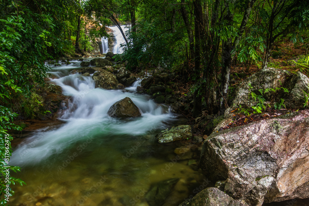 Pi-tu-gro waterfall, Beautiful waterfall in Tak province, ThaiLand. Pi-tu-gro waterfall, Beautiful waterfall in Tak province, ThaiLand.