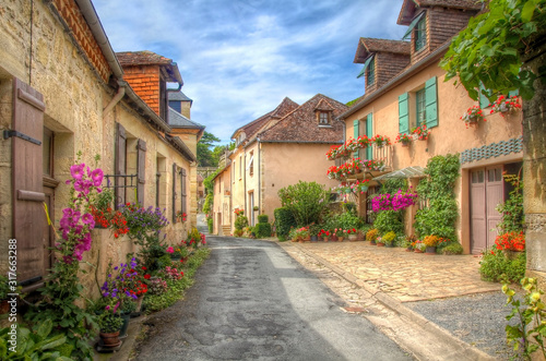 Quiet Street in Hautefort  Dordogne
