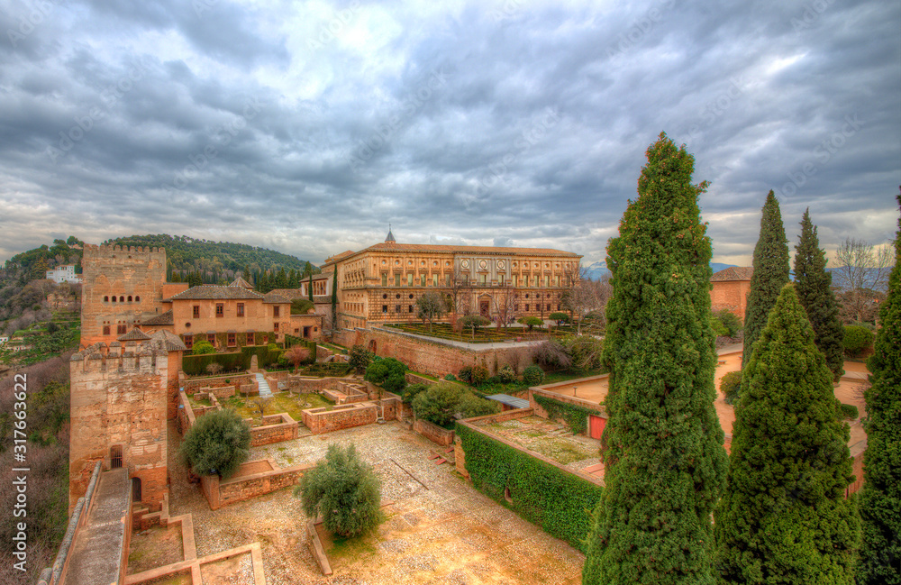 The Palace of Charles V at Al Hambra, Granada, Spain