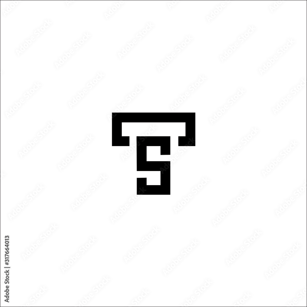 TS Letter Logo Design Vector TS Letter Logo Design Vector