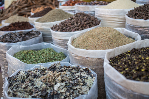 Spices at a local market in India