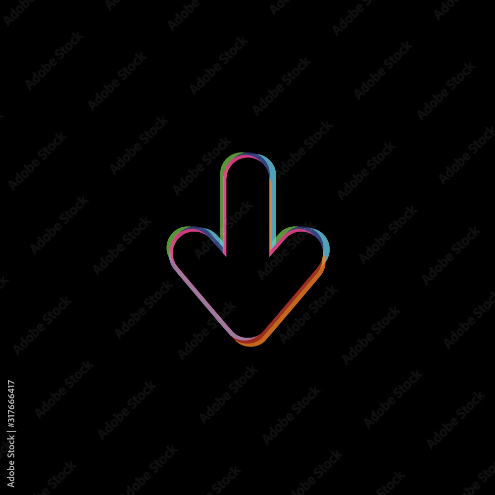 Arrow Downward - App Icon Arrow Downward - App Icon
