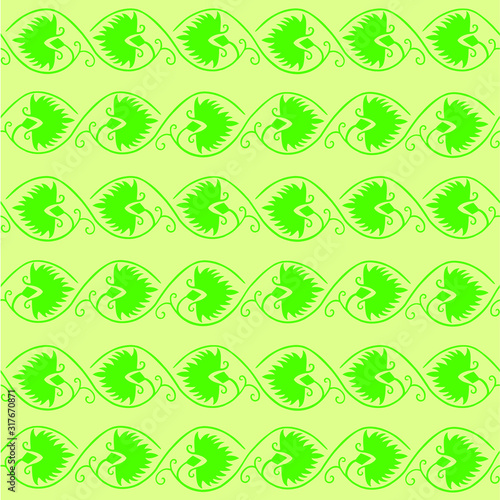 abstract Palm frond pattern