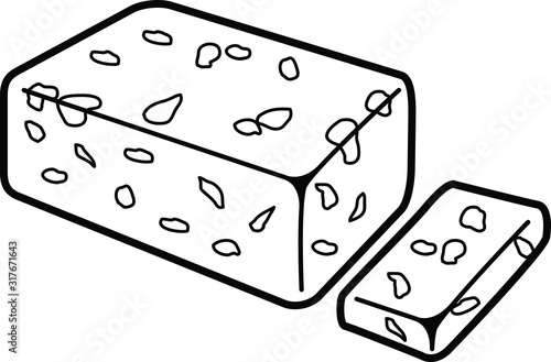 Halva icon, vector illustration