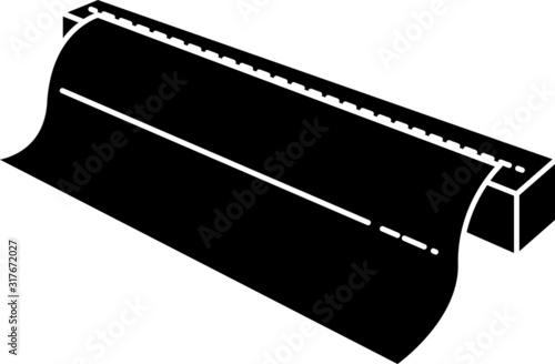 foil aluminum icon, Vector illustration