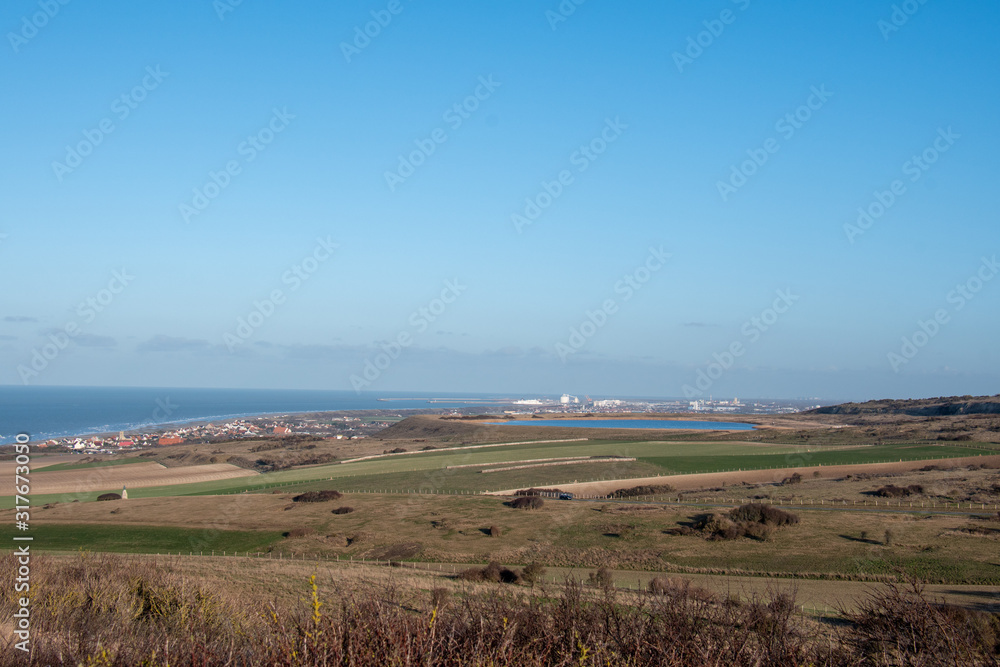 Fototapeta premium Calais vu du Blanc-Nez