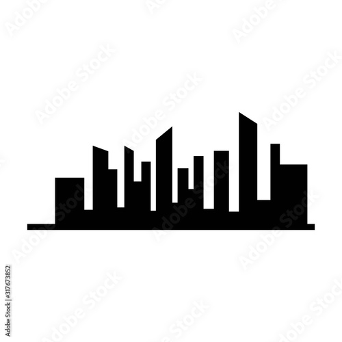 city skyline vector silhouette