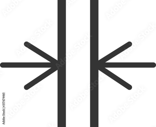 Thickness icon , vector illustration.