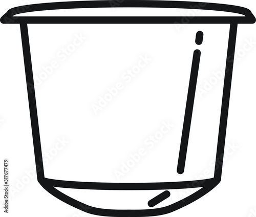 coffee capsule icon - vector illustration.