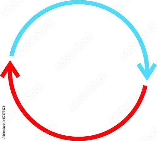 Cooling and heating systems logo  - vector illustration.