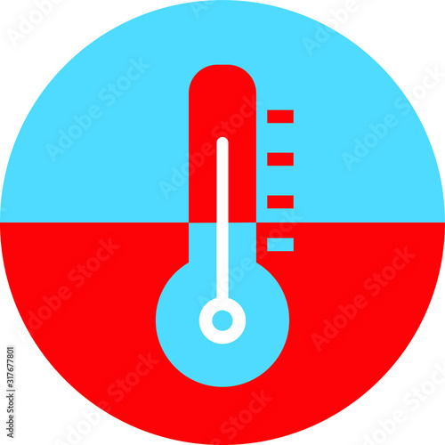 Cooling and heating systems logo  - vector illustration.