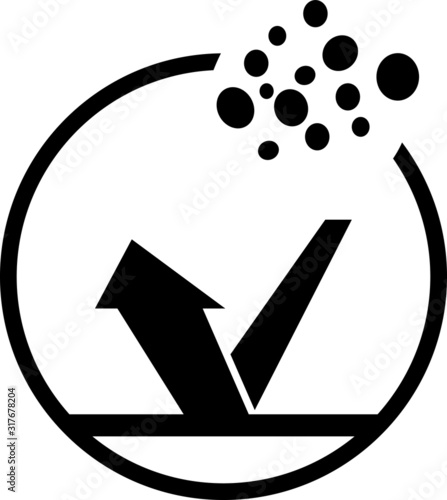 dust proof icon - vector illustration.