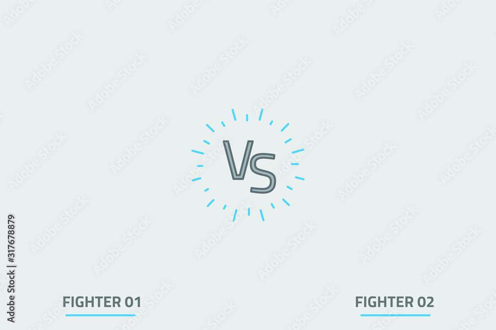 VS Versus screen, Vector Illustration VS Versus screen, Vector Illustration