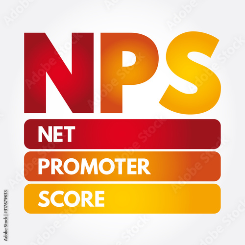 NPS - Net Promoter Score acronym, business concept background
