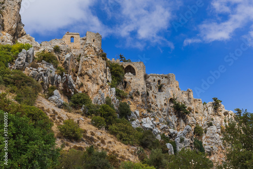 Historical Saint Hilarion Castle in Kyrenia region - Northern Cyprus © Nikolai Sorokin