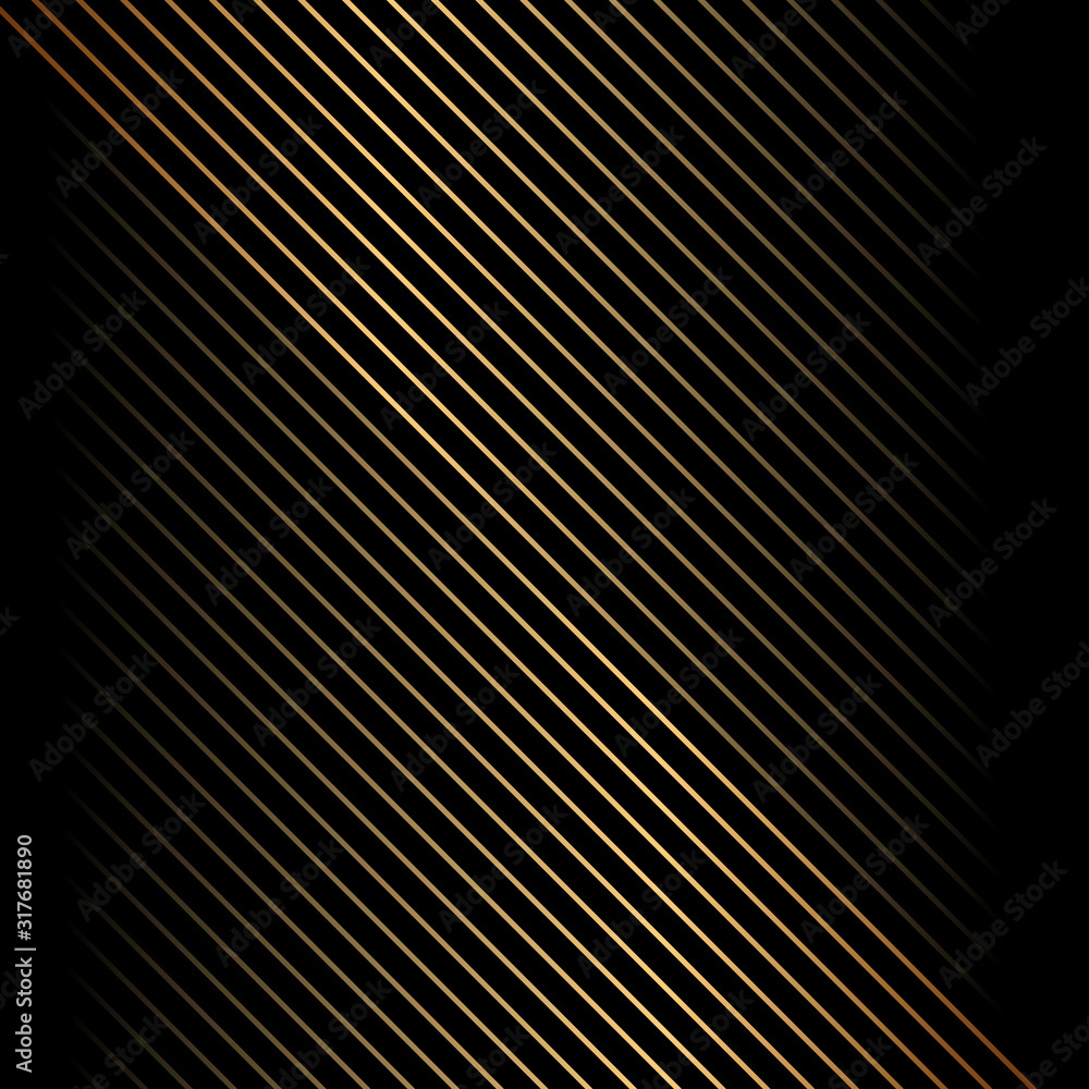 Abstract gold diagonal line pattern on black background and texture. Abstract gold diagonal line pattern on black background and texture.