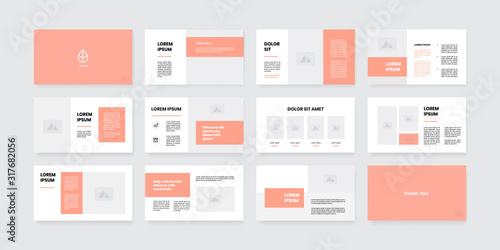 minimal style powerpoint slides template