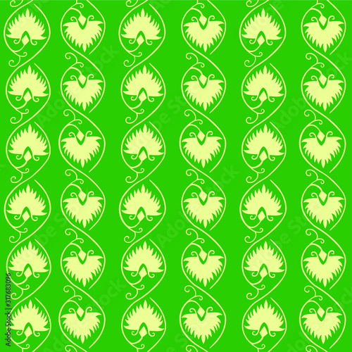 Vertical Palm frond pattern
