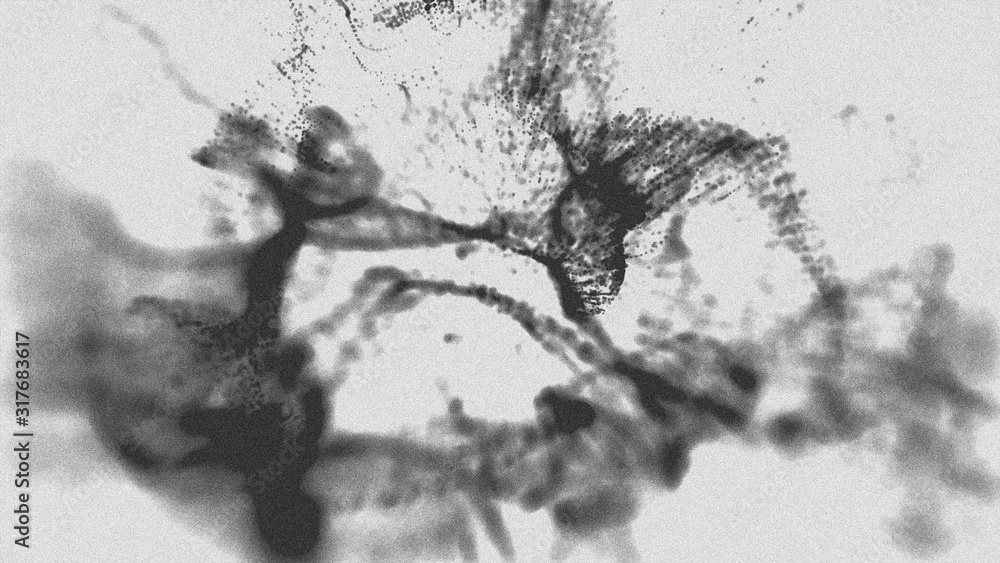 Fototapeta premium Abstract Dust Particles Background. Bokeh Particles Background. Negative Effect