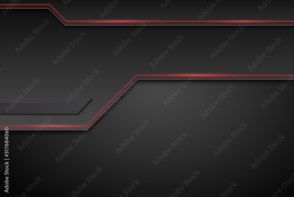 Abstract Corporate black grey and red line contrast background. Vector illustration EPS10