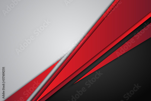 Abstract Corporate red black grey contrast background. Vector illustration EPS10