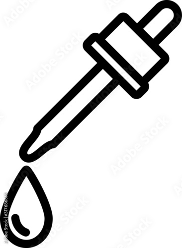 no added colour icon - vector illustration.