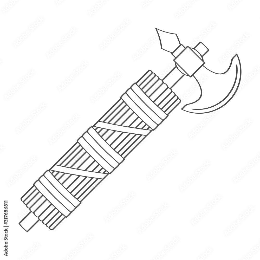 vector icon with Roman Fasces for your design vector icon with Roman Fasces for your design